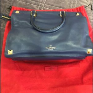 Valentino blue leather bag 100% Authentic